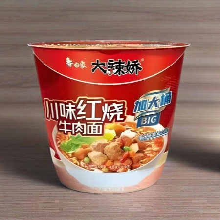 白象大辣娇川味红烧牛肉面桶装 131x12