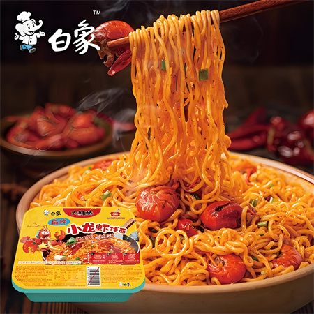 白象大辣娇麻辣小龙虾拌面五合一115gx5x6