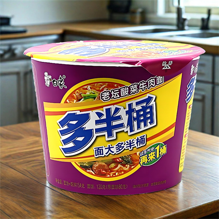 白象多半老坛酸菜牛肉面桶装 153gx12