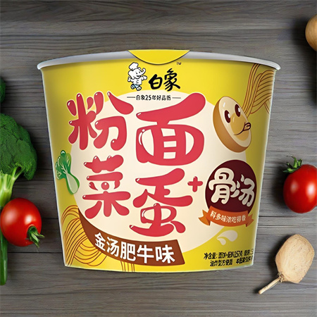 白象粉面菜蛋金汤肥牛 157gx12