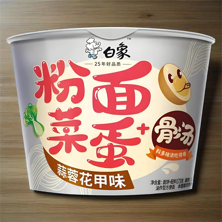 白象粉面菜蛋蒜蓉花甲 163gx12