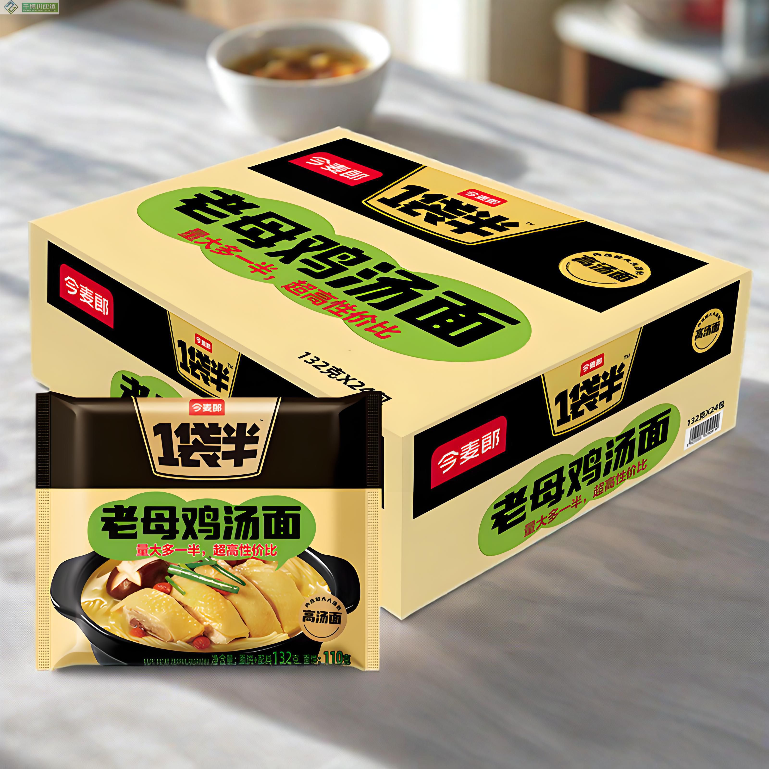 今麦郎1袋半高汤老母鸡汤面132g×5×6