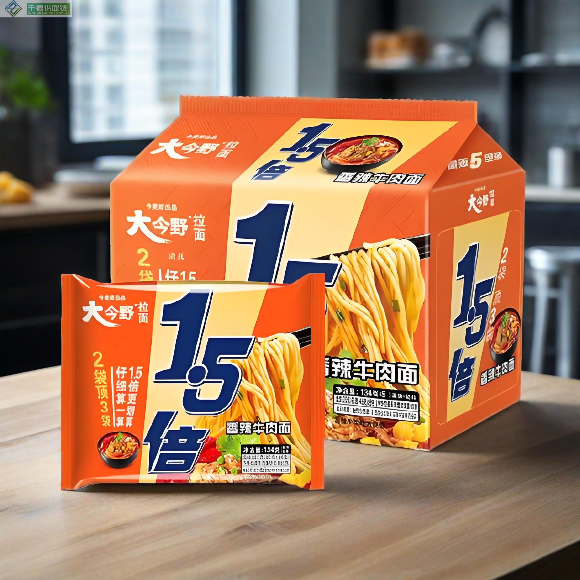 今麦郎大今野1.5倍香辣牛肉面134g×5×6
