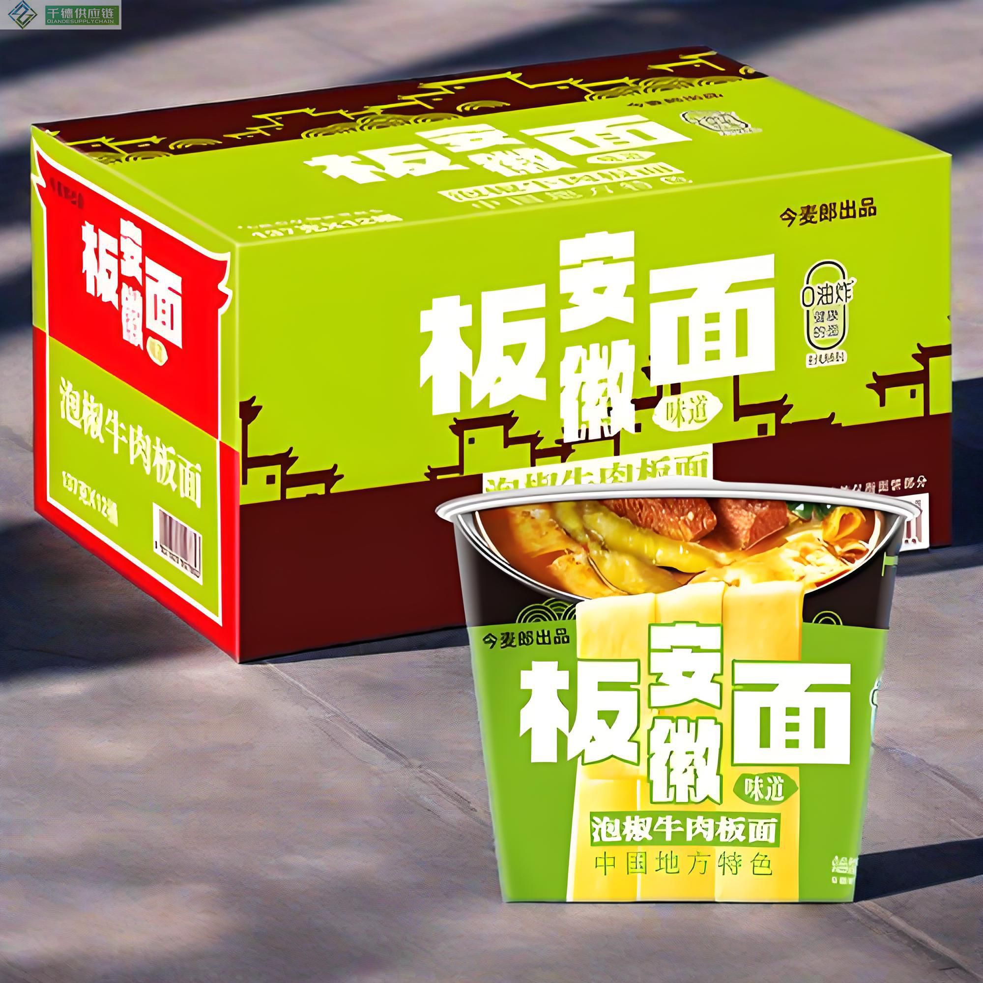 今麦郎地方特色板面泡椒牛肉137g×12