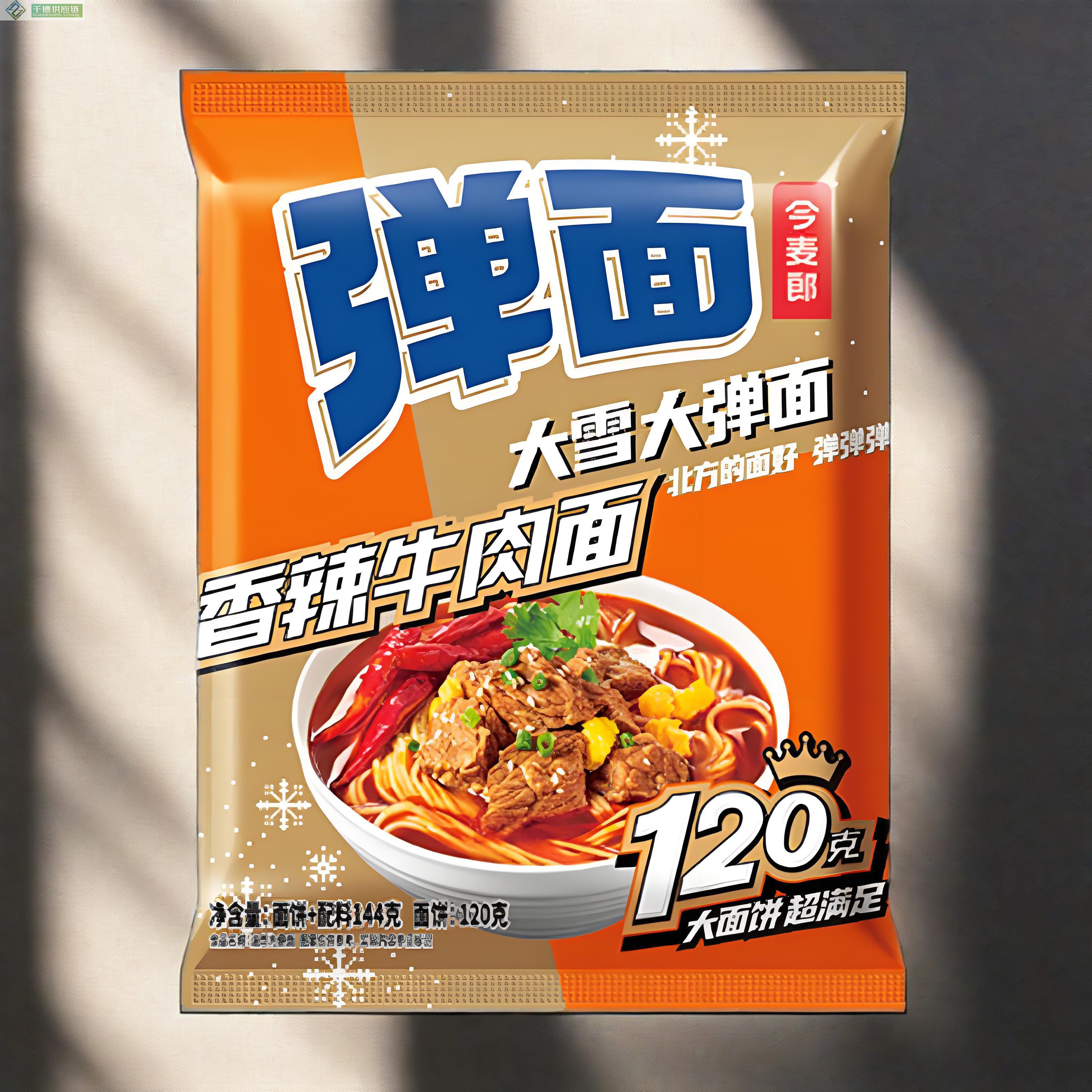 今麦郎弹面大袋香辣牛肉面144g×5×6