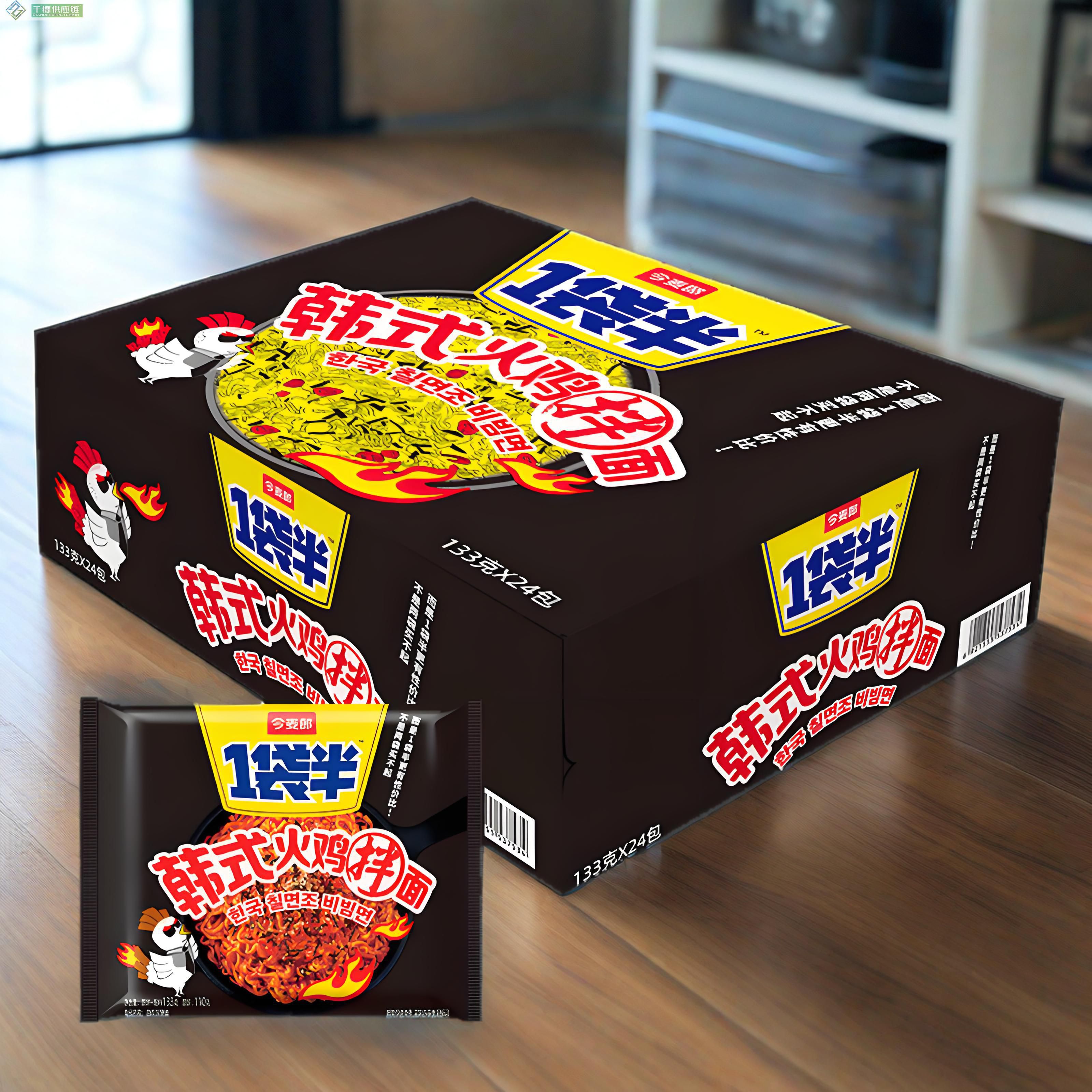  今麦郎1袋半韩式火鸡拌面133g×5×6